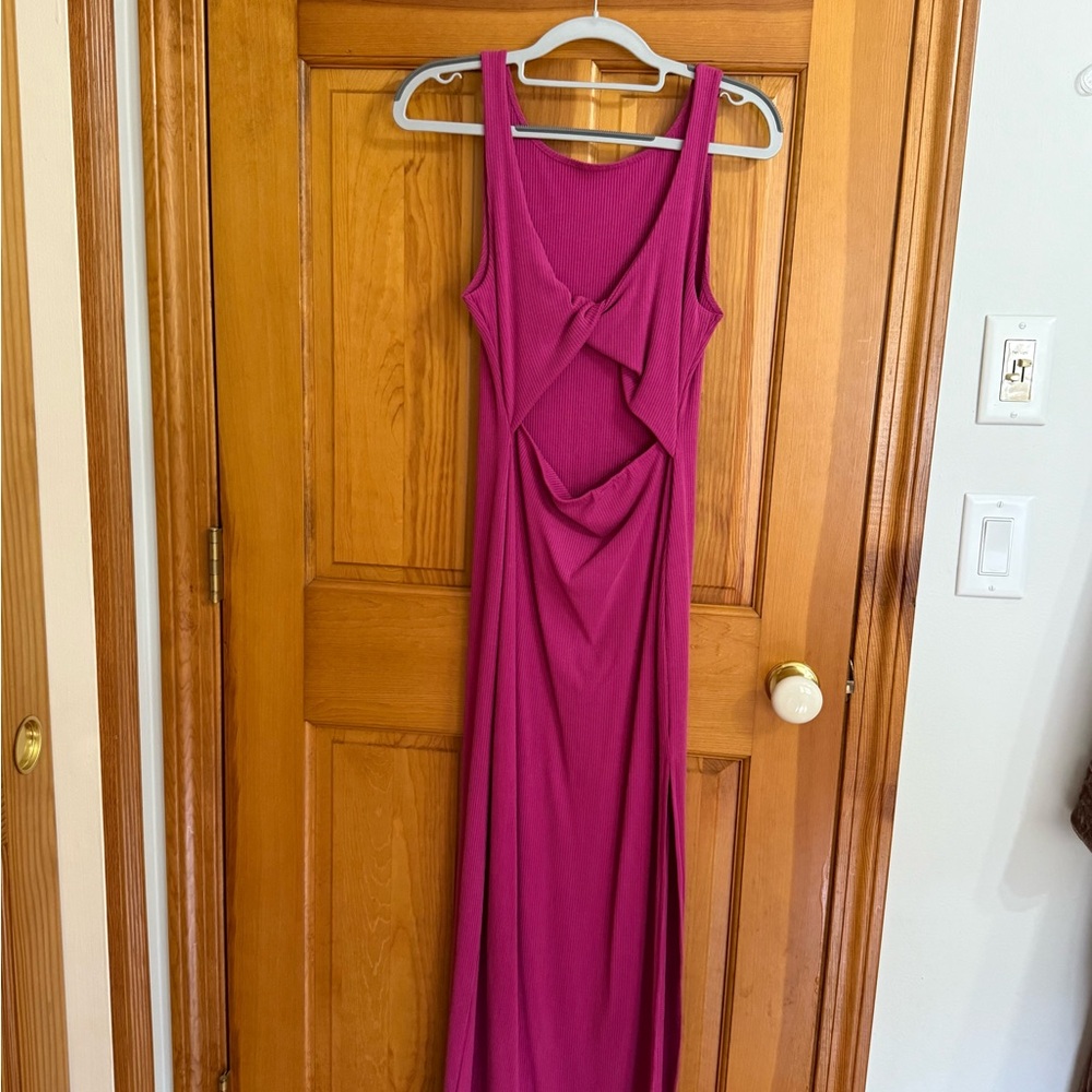 L*Space Vibrant Pink Backless Dress